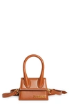 Jacquemus Le Chiquito Homme Satchel In Brown