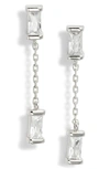 Kendra Scott Juliette Drop Earrings In Rhodium White Crystal