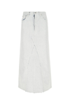 Maison Margiela Coated Denim Long Skirt