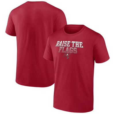 Fanatics Branded Red Tampa Bay Buccaneers Big & Tall Raise The Flags Statement T-shirt