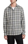 VINCE WEEKNIGHT PLAID FLANNEL BUTTON-UP SHIRT