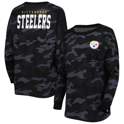 New Era Black Pittsburgh Steelers Camo Long Sleeve T-shirt