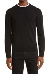 Zegna Oasi Cashmere Sweater In Medium Blue Solid