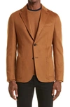 Zegna Deconstructed Oasi Cashmere Sport Coat In Brown