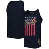 Mitchell & Ness Men's  Navy Chicago Bulls Hardwood Classics Americana Stars And Stripes Tank Top In Navy