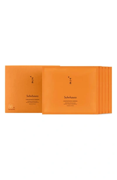 Sulwhasoo Concentrated Ginseng Renewing Sheet Masks 5 Masks 0.63 oz / 18 G