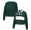COLOSSEUM COLOSSEUM GREEN MICHIGAN STATE SPARTANS I LOVE MY JOB RUGBY LONG SLEEVE SHIRT