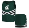 COLOSSEUM GIRLS YOUTH COLOSSEUM GREEN MICHIGAN STATE SPARTANS CAROUSEL CHEERLEADER SET