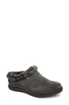 Minnetonka Emerson Water Resistant Clog In Charcoal