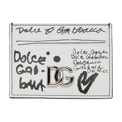 Dolce & Gabbana Card Holder In Logo2 Nero F Bco Ott