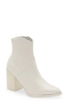 Steve Madden Cate Pointed Toe Bootie In Beige