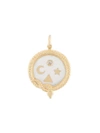 FOUNDRAE 18kt yellow gold Wholeness petite medallion charm,CM1WHOLENESS11878642