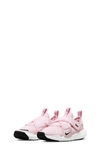Nike Kids' Flex Advance Flyease Sneaker In Pink Foam / Grey/ Fuchsia