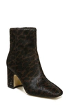 Sam Edelman Fawn Block Heel Bootie In Brown Multi Brahma