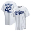 NIKE NIKE JACKIE ROBINSON WHITE BROOKLYN DODGERS HOME COOPERSTOWN COLLECTION PLAYER JERSEY