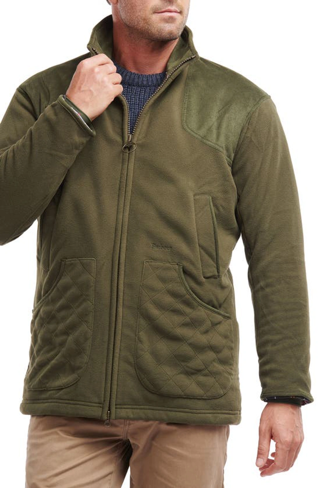 Barbour Dunmoor Fleece Jacket In Olive ModeSens