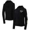 New Era Black New Orleans Saints Reverse Space-dye Full-zip Hoodie In Black