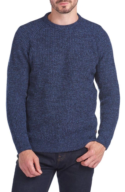 Barbour Horseford Wool Crewneck Sweater In Blue