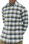 Barbour Stonewell Tailored Fit Plaid Cotton Button-down Shirt In Olive