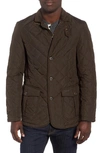 Barbour Quilted Button-front Jacket In Brown
