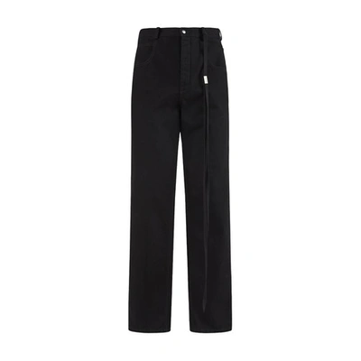 Ann Demeulemeester Five Pockets High Comfort Trousers In Black