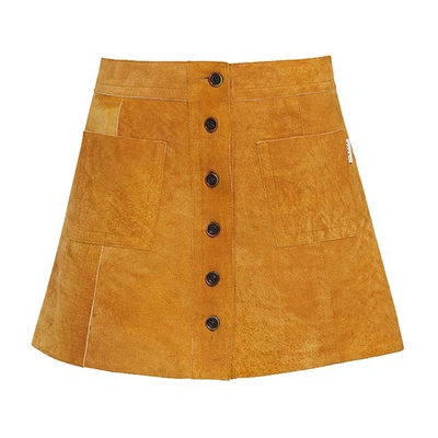 Marni Mini Skirt In Sun Orange In Yellow