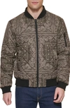 Levi's Men's Quilted Fashion Bomber Jacket In Olive