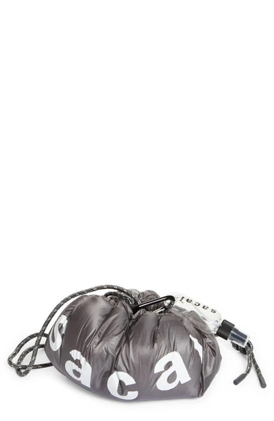 sacai サカイDumpling Bagファーバッグ グレー ボア ナイロン 55707341?w=400