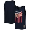 Mitchell & Ness Men's  Navy Minnesota Twins Cooperstown Collection Stars And Stripes Tank Top In Navy