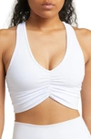Alo Yoga Wild Thing Racerback Bra In White