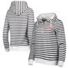 CAMP DAVID CHARCOAL/WHITE WASHINGTON STATE COUGARS CANDY STRIPE TRI-BLEND QUARTER-ZIP HOODIE