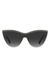 Jimmy Choo Kristen 99mm Shield Sunglasses In Grey