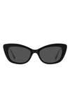 Kate Spade Merida 54mm Cat Eye Sunglasses In Black / Grey
