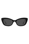 Kate Spade Merida 54mm Cat Eye Sunglasses In Black/grey