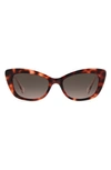 Kate Spade Merida 54mm Cat Eye Sunglasses In Havana / Brown Gradient