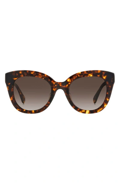 Kate Spade Belah 50mm Gradient Round Sunglasses In Brown