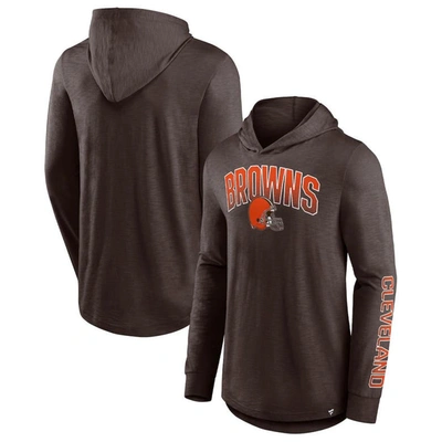 Fanatics Branded Brown Cleveland Browns Front Runner Pullover Hoodie