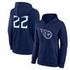 Fanatics Women's  Derrick Henry Navy Tennessee Titans Player Icon Name And Number Pullover Hoodie In Navy