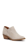 Lucky Brand Fanky Suede Bootie In Dune Whtbrs
