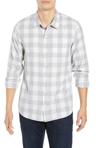 Travismathew Travis Mathew Quinella Regular Fit Gingham Sport Shirt In White
