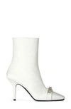 Givenchy Woven G Chain Ankle Booties In White