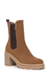 Nerogiardini Block Heel Chelsea Boot In Malt