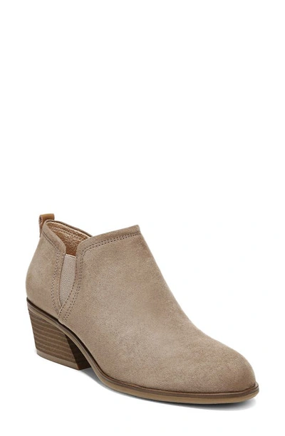 Dr. Scholl's Laurel Bootie In Wood Brown Microfiber