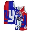 Mitchell & Ness Men's  Lawrence Taylor Royal, Red New York Giants Retired Player Graphic Tank Top In Royal