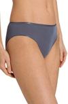 Hanro Cotton Seamless High-cut Full Briefs In Pigeon