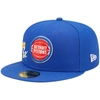 NEW ERA NEW ERA BLUE DETROIT PISTONS 3X NBA FINALS CHAMPIONS CROWN 59FIFTY FITTED HAT
