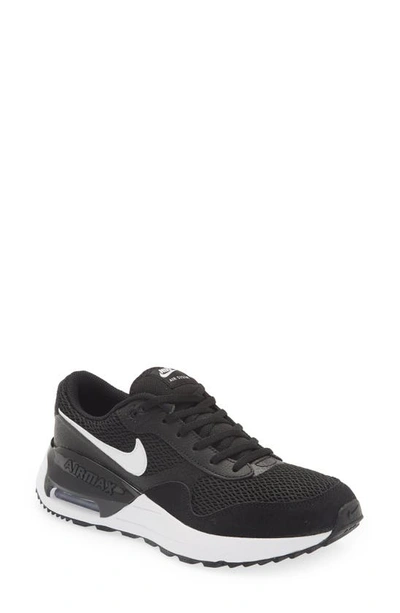 Nike Kids' Air Max Systm Sneaker In Black/ White/ Wolf Grey