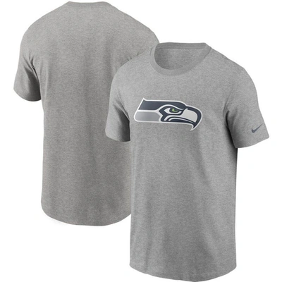 Nike Heathered Gray Seattle Seahawks Primary Logo T-shirt