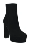 Marc Fisher Ltd Caled Suede Platform Booties In Black