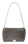 Ted Baker Glitzet Crystal Baguette Clutch In Black